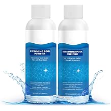 Swimming Pool Purifier, X Pool Purifier, Pro Pool Water Purifier Liquid, Keeps Water Crystal Clear & Removes Cloudiness, for Inground Pools & Above Ground Pools 2Pcs