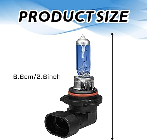 Miniatura 2 de 9006 - Bombilla halógena 9006 para faros delanteros, bombillas halógenas ultra blancas de 12 V, 100 W, haz alto y bajo, bombillas antiniebla,