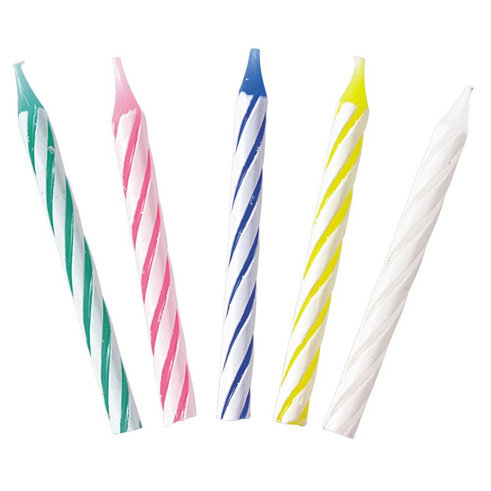 Sterno Candle Lamp Spiral Birthday Candle Assorted | 432/Case