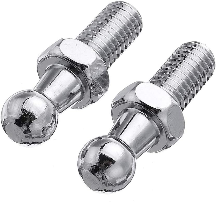 2pcs M8 Stainless Steel Ball Stud Bolt 10mm Struts Ball Ended Bolt Bonnet