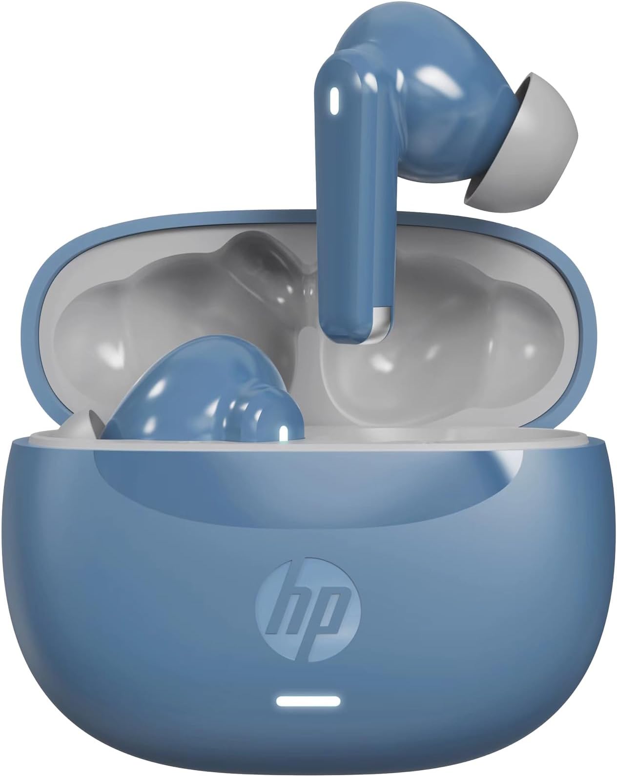 HP H150 Wireless Earbuds, Bluetooth connectivity, Digital Active Noise Cancelation, 7 Hours of Playtime, Fingerprint Touch, IPX3 Water-Resistant Design, 1-Year Limited Warranty, Blue, A20QBAA