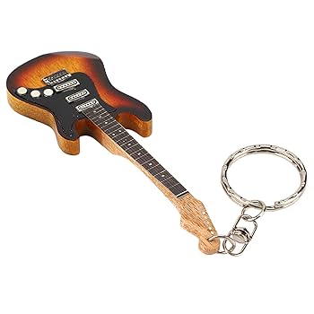 Amazon.co.jp: [MXGZ] ギターキーホルダー ギターキーリング