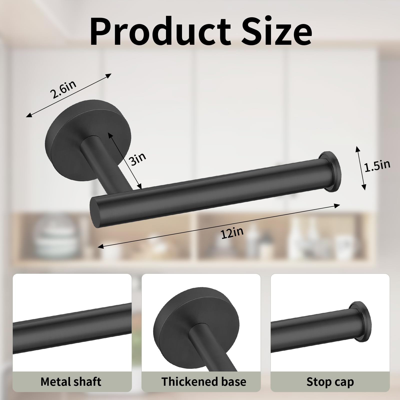 Toilet Paper Holder, Eolax Perforated Roll Holder, Wall Mounted, Set of 2, Stainless Steel - Image 3
