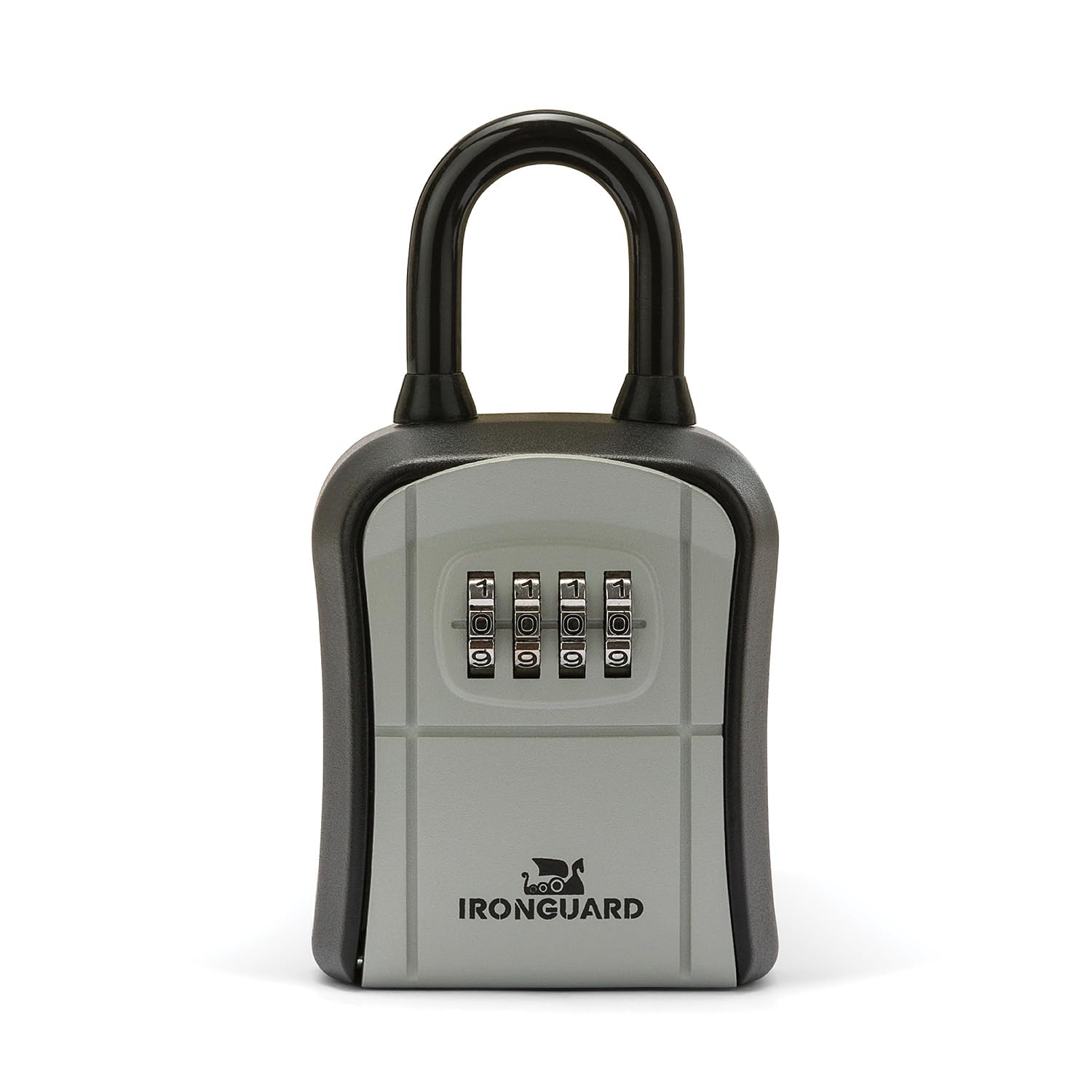Velamp IRONGUARD IG012 - Cassetta di sicurezza per chiavi - Con lucchetto – Contenitore standard - Resistente alle intemperie - Combinazione a 4 cifre - Ideale per chiavi ingresso casa, garage e B&B