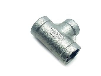 3/8" x 1/4" x 3/8" Female T Tee Threaded Reducer Pipe Fitting SS NPT