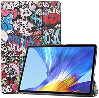 HoYiXi Case for Huawei MatePad 10.4-inch 2020 PU Leather Ultra Slim Case Tri-fold Smart Cover with Stand Function Tablet Shell for Huawei MatePad 10.4BAH3-AL00/BAH3-W09- graffiti