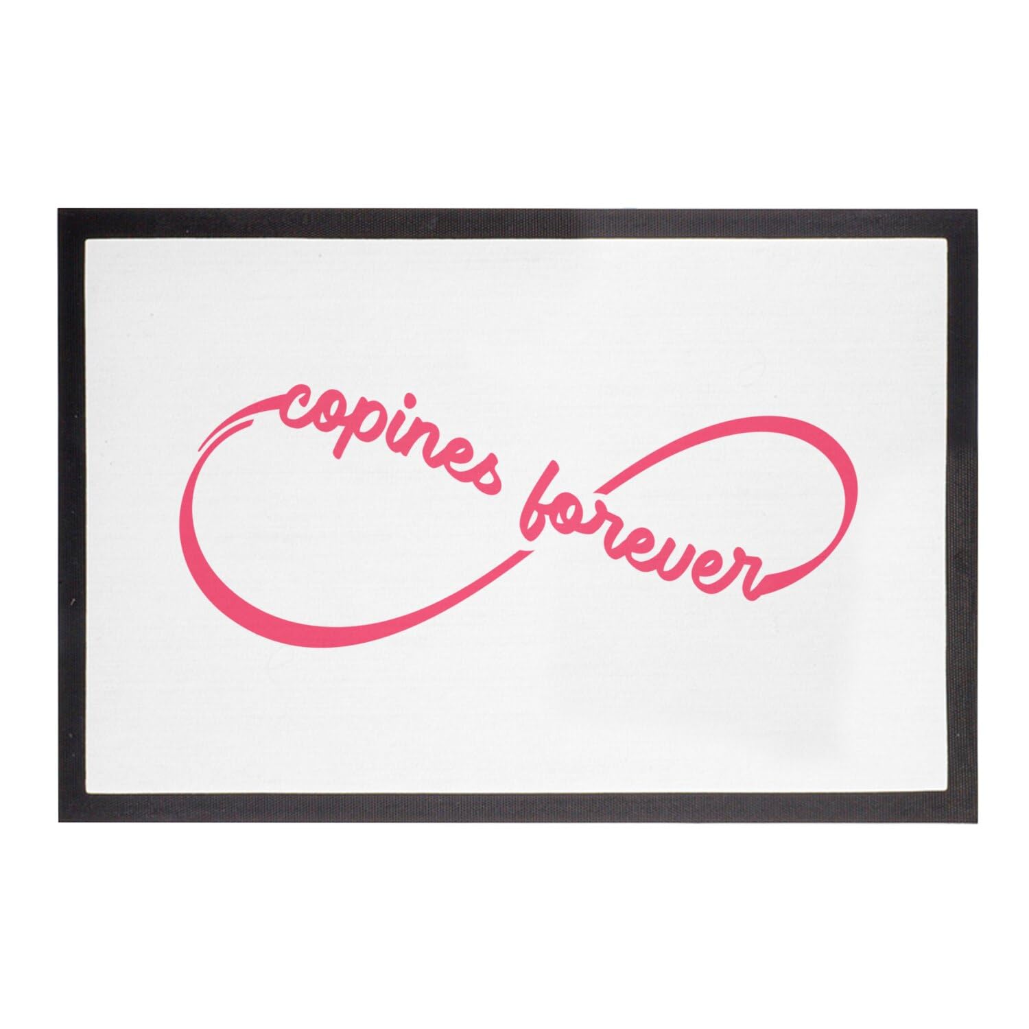 Paillasson Blanc Copines Forever Moebius tapis entrée 60x40cm
