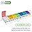 EZY DOSE Weekly (7-Day) Pill Case, Medicine Planner, Vitamin Organizer Box, Convenient and Easy to Use, Large Push-Button Compartments, Travel Friendly, Rainbow Lids, BPA Free