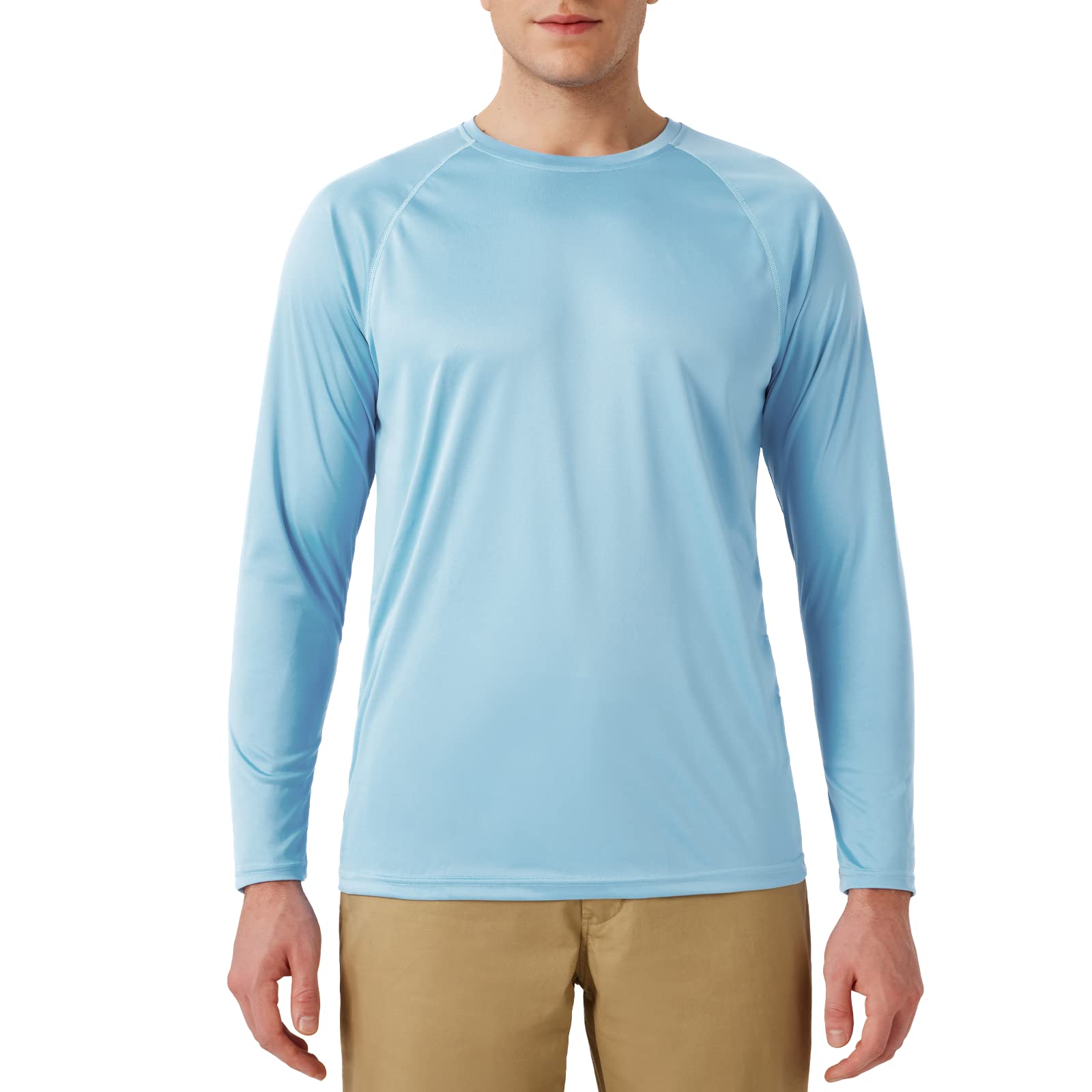 SG Edge Men’s UPF 50+ Rash Guard Swim Shirt Long Sleeve Moisture Wicking Quick Dry Lightweight Wrinkle-Resistant