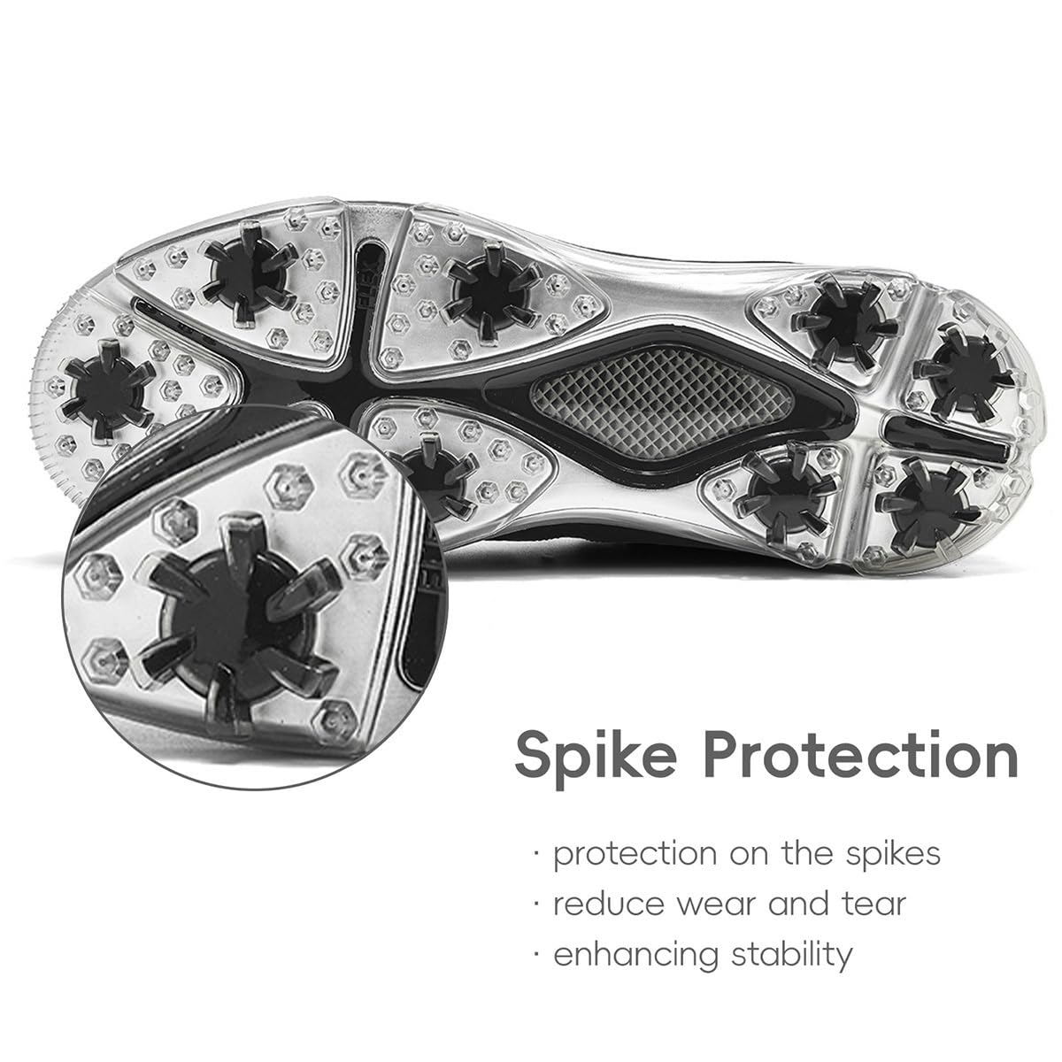 ULTIANT Stabilità professionale classica senza punte impermeabile degli uomini delle scarpe da golf per addestramento di golf
