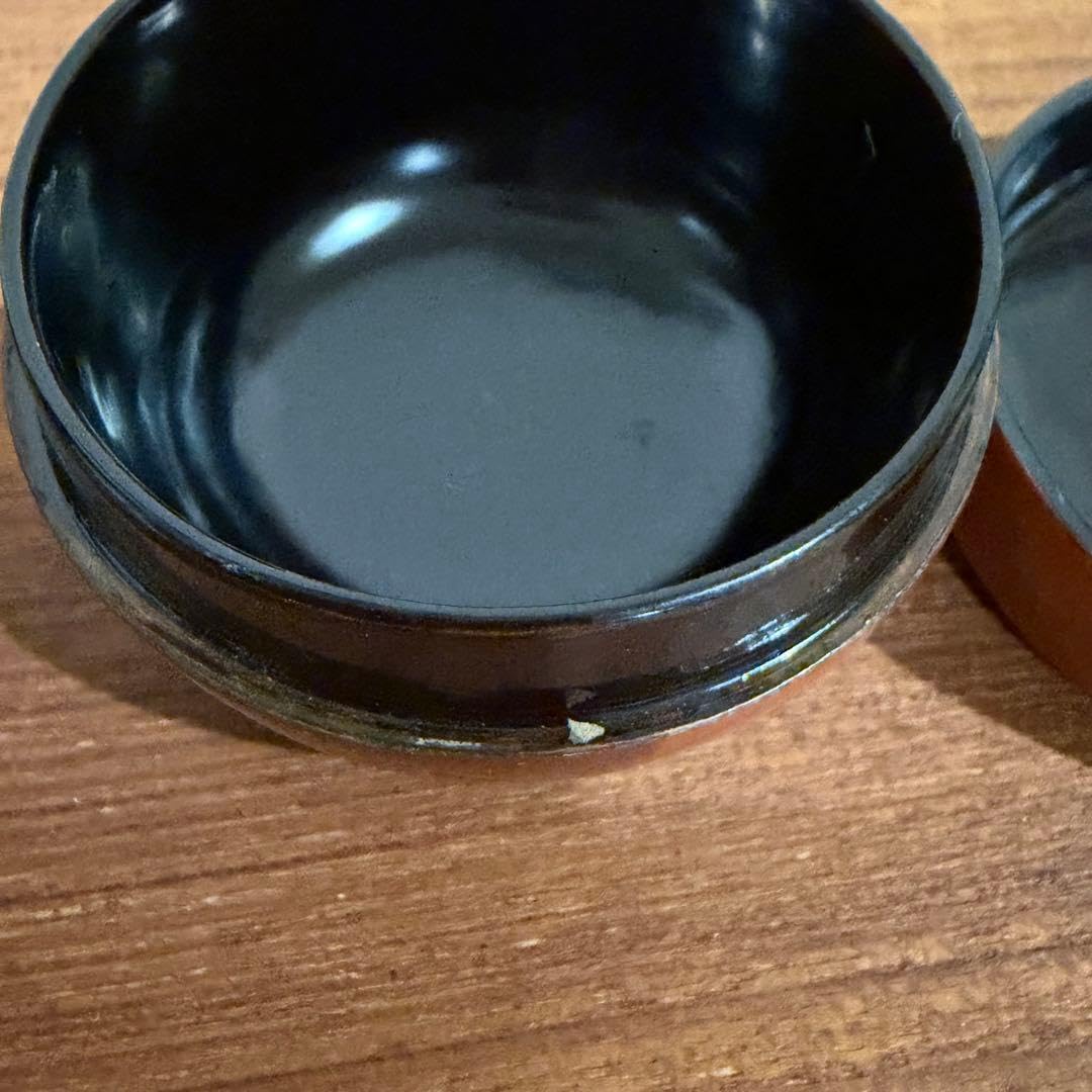 朱塗 棗 茶道具　平棗 小平棗 根来塗り模様 朱色 薄茶器 漆器　漆塗り Amazon.co.jp: 朱塗 棗 茶道具 平棗 小平棗 根来塗り模様 朱色 薄茶器