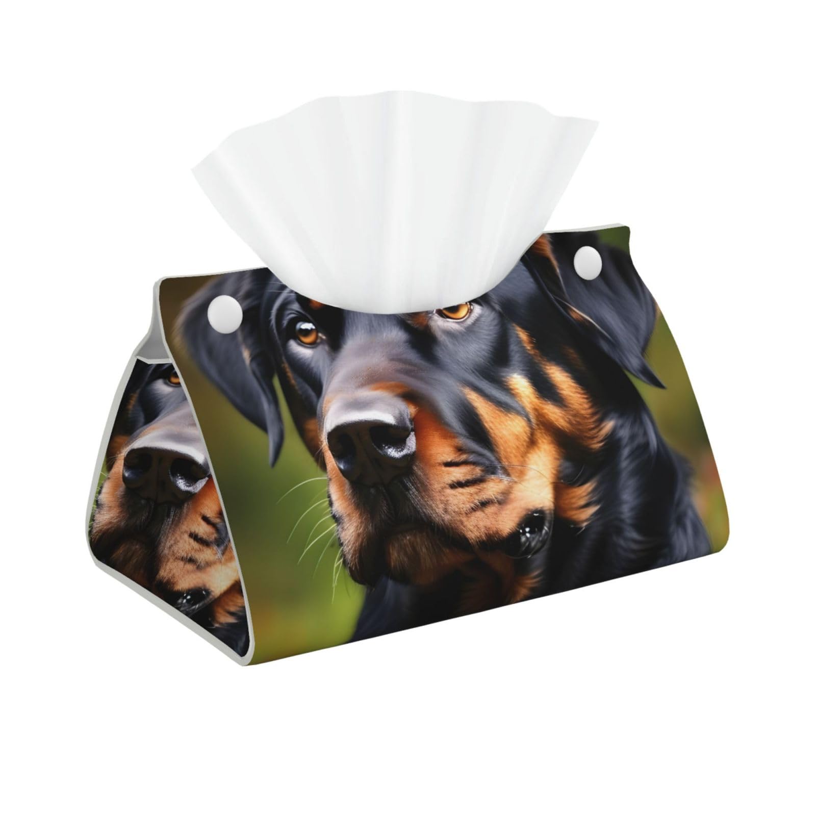 Rottweiler Pattern Print Long Tissue Box Cover Tissue Dispenser Box For Living Room, Office, Car, Bathroom