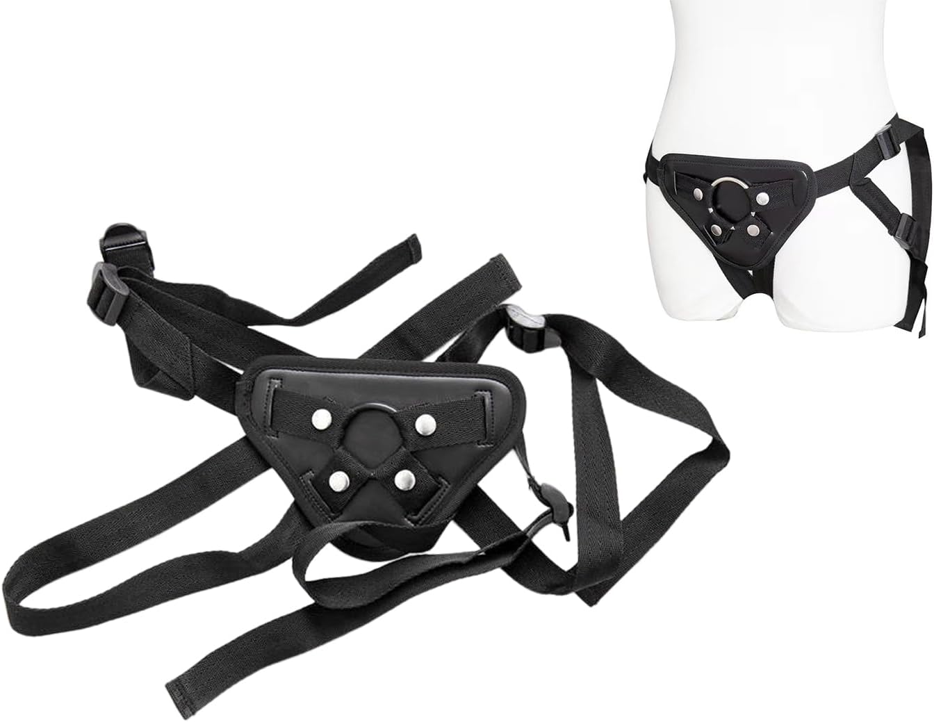 Verstellbarer strap on umschnallpenis,Strap On Harness,Lesben Doppeldildo mit Leder Gurte Penis