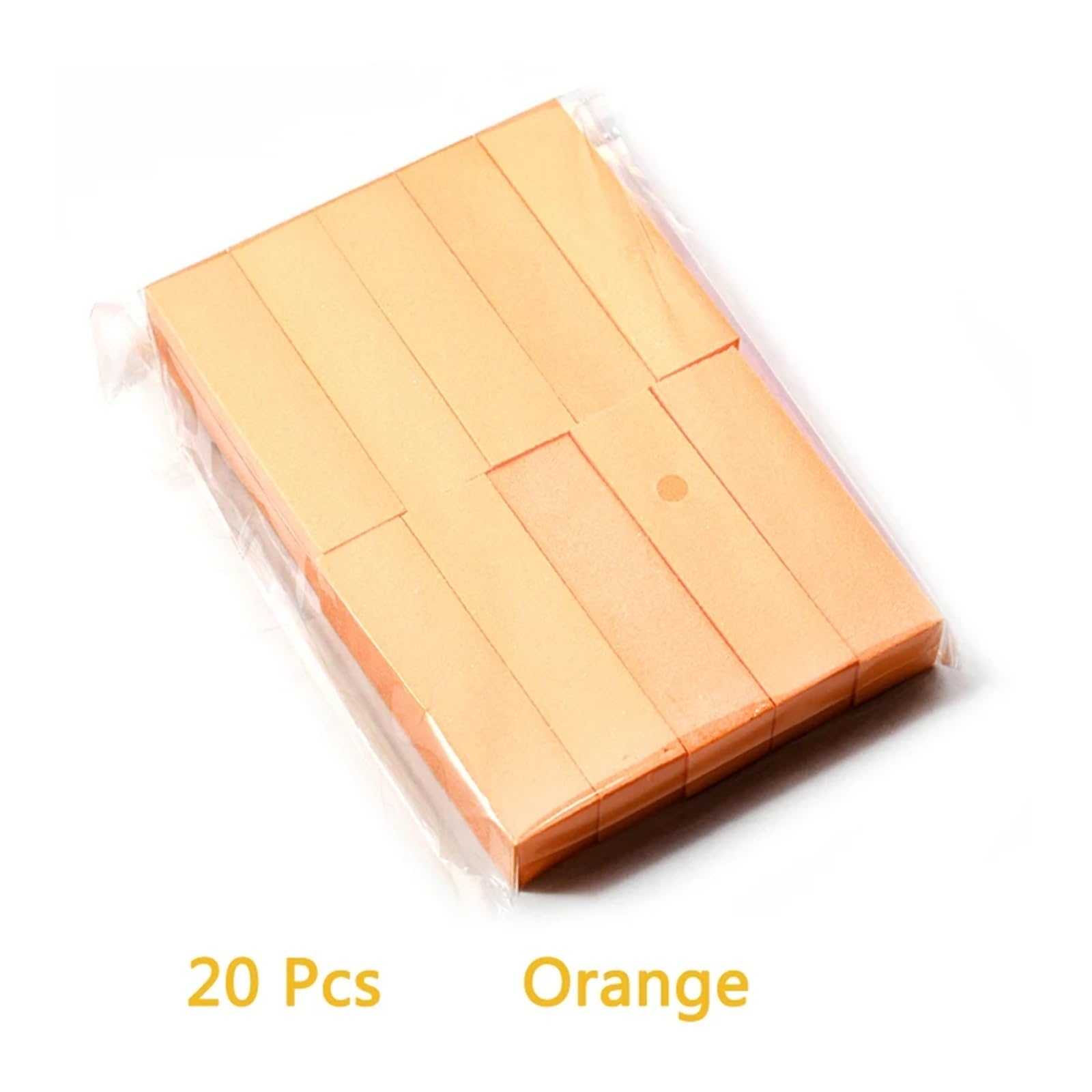 Blocchi buffer da 20/10 pezzi for 100 180 lime leviganti for lucidatura spugna strumenti for manicure su entrambi i lati pedicure for nail art(20 Pcs Orange)