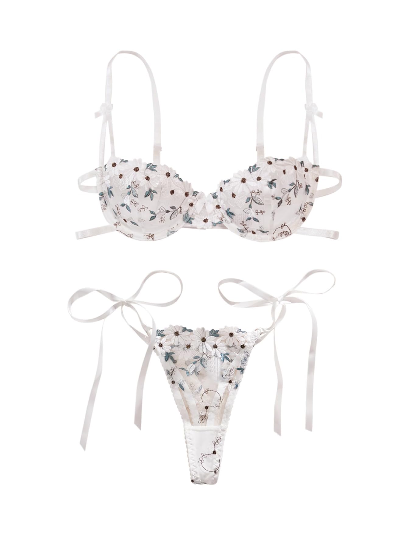 Lilosy Sexy Lingerie Set 2 Piece Women Bra and Panty