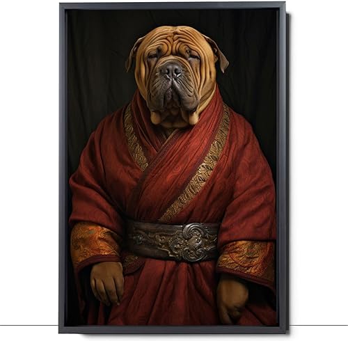 Miniatura 342 de Thuan Chow Chow Retrato de mascota con disfraz real de perro en un disfraz retrato de perro con vestimenta Retrato medieval de mascota retrato