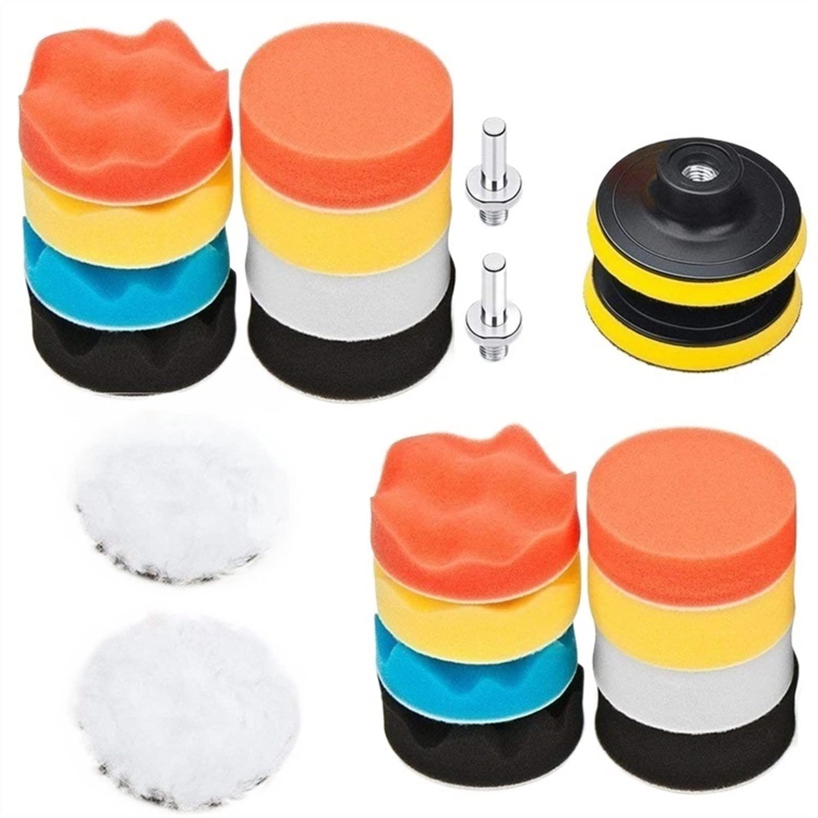 Werkzeug Auto Scheinwerfer Polierer Rad Wachsen Reinigung Reparatur Werkzeug Bohrer Zubehör Werkzeugsatz(31Pcs Set)