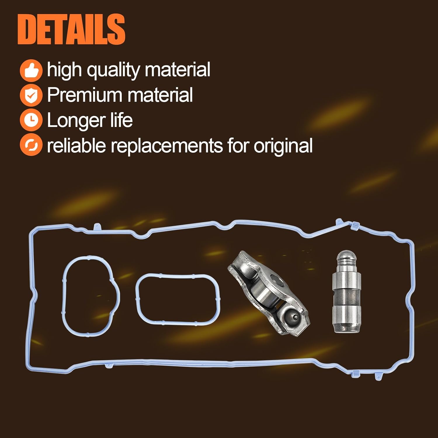 3.6 Pentastar Rocker Arm Lifters Kit for 2011-2021 Dodge Challenger Charger Journey Chrysler 200 300 Jeep Wrangler Ram 1500 2500 3.6L 5184296AH 5184332AA 5184596AE 5184562AC 5184331AC (24Pcs)