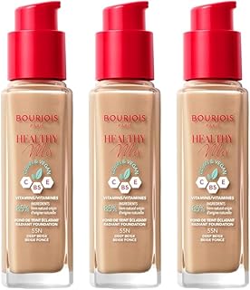 3 x Bourjois Healthy Mix Clean and Vegan Base...