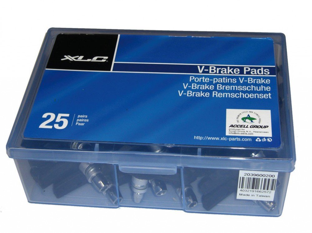 XLC 2039600200 Paire de Patins de Frein pour Adulte Noir 70 mm