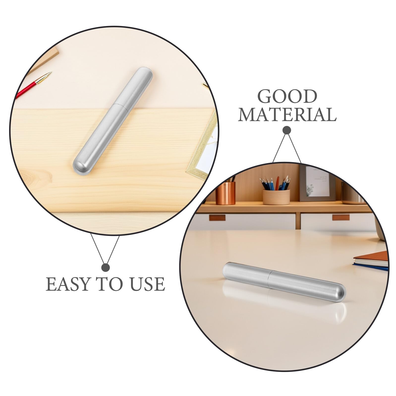 3 Piezas Tubo Humidor de Acero Inoxidable para Cigarro Individual, Estuche Metálico Hermético Control de Humedad, Portátil para Viaje y Almacenamiento Seguro, Pack, 16.8 X 2.2 Cm
