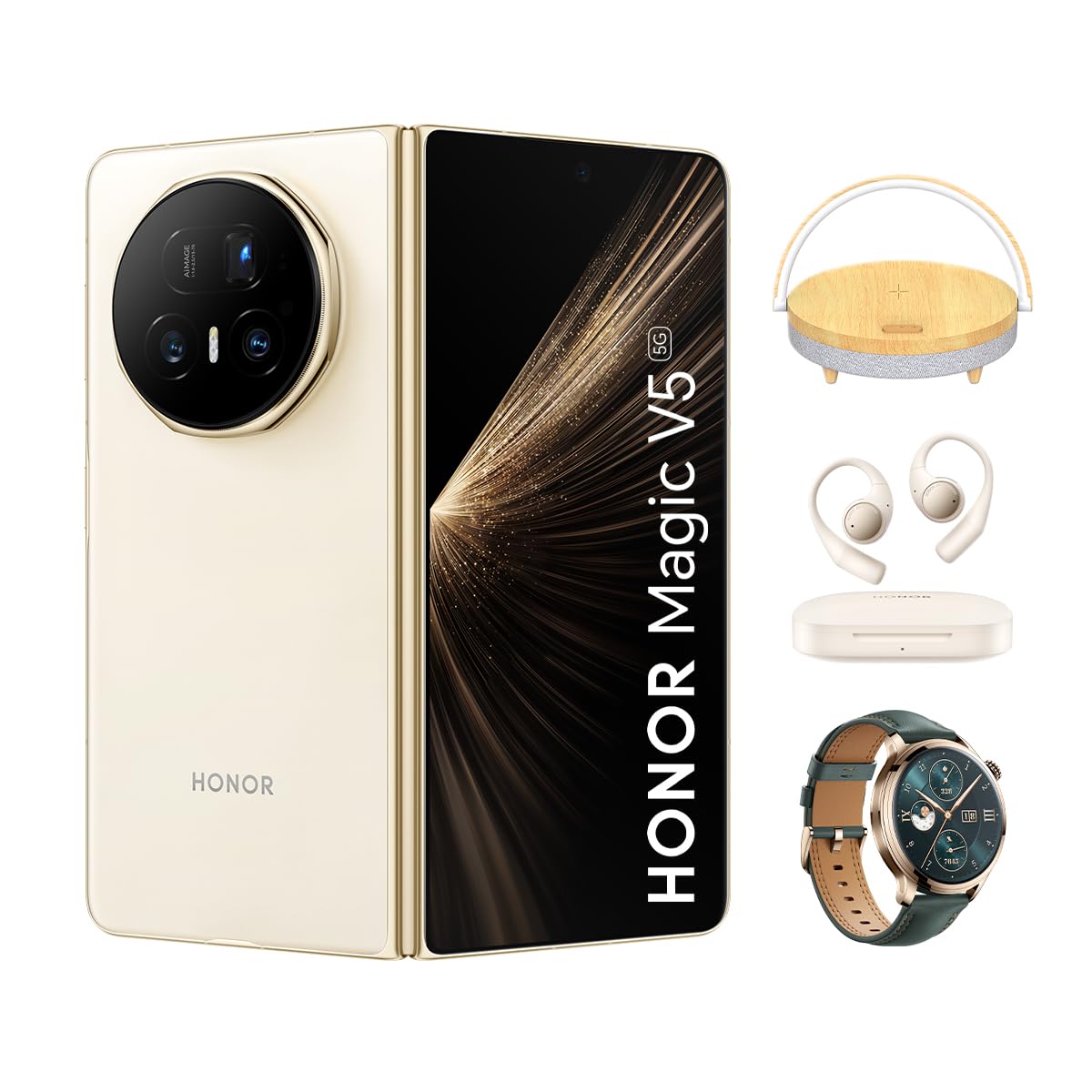 スマートフォン本体 HONOR MAGIC V5 Warm White 16-521GB スマートフォン本体 HONOR MAGIC V5 Warm White 16-521GB Magic