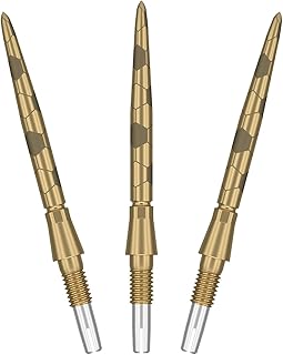 TARGET Darts Swiss Point Storm Steel Dart Points, Onyx (3 Pack Set of Tips) 26MM/30MM/35MM – Gold/Silver/Black | Change Dart Points, Spare Tips, Professional Darts Accessories
