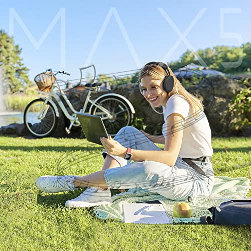 ELG, EPB-MAX5BK, Headphone Sem Fio, Bluetooth 5.1 com Microfone, Wireless, Graves Marcantes, Fone co