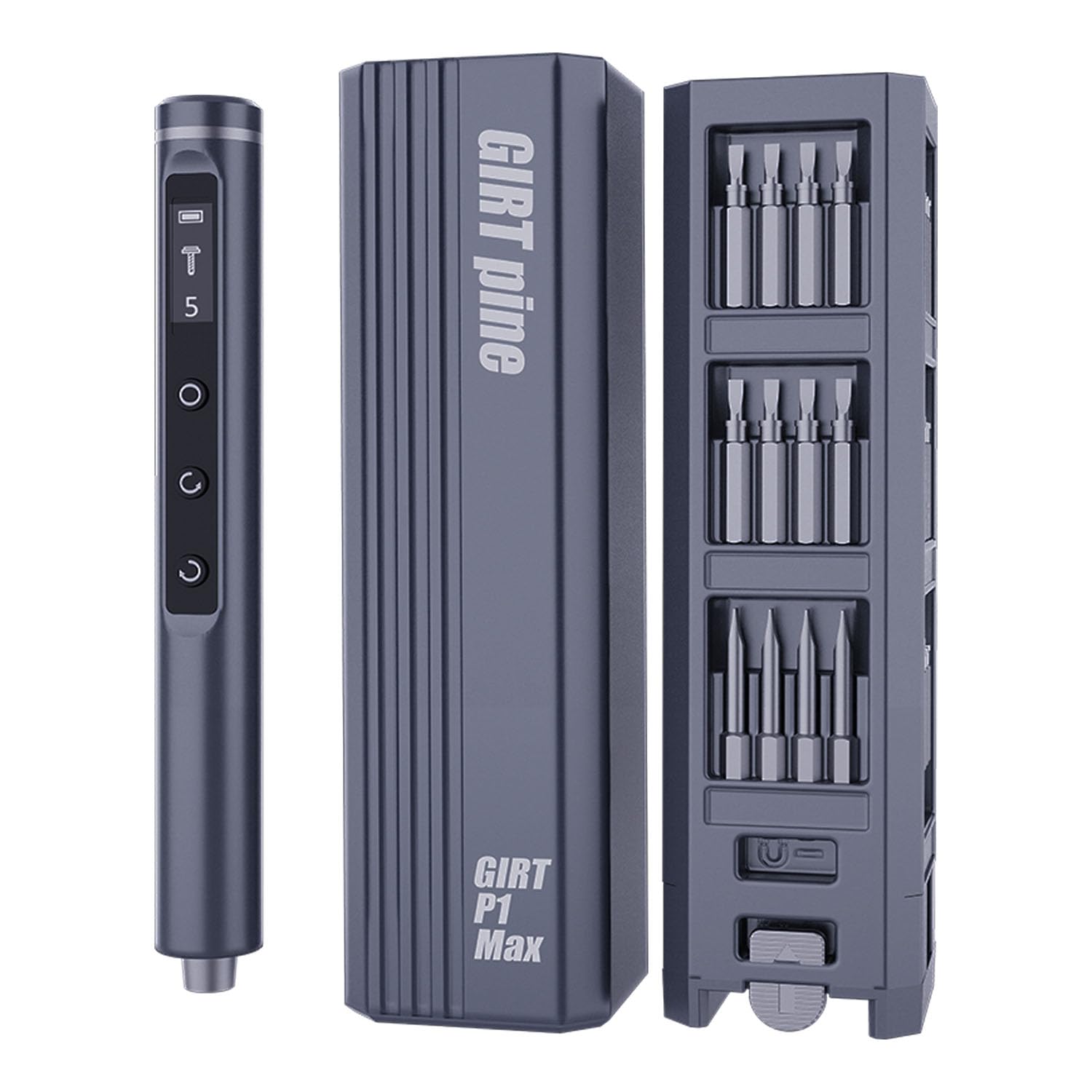 Mini Electric Screwdriver With LED light and screen Precision Screwdriver Set Magnetic Storage Electric Screwdriver for Electronics Phone