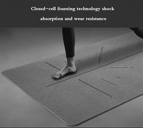 Miniatura 5 de Alfombrilla de entrenamiento para el hogar, diseño ergonómico 3D antideslizante, ensanchamiento, largo, varios colores para elegir, tapete de yoga