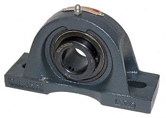 MP-35 2 Bolt Mount, 2-3/16 INCH BORE, CAST Iron, Locking Set Screw, MP Series, Pillow Block Ball Bearing Unit, W/Lubrication Fitting