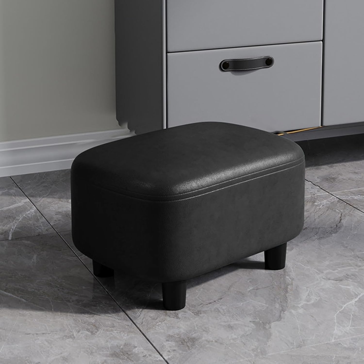 Entry Shoe Bench with upholstered seat, Shoe Bench for Elderly and Kids, for Living Room, Hallway, Bedroom(Orange red)