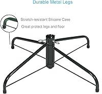 Vista 6 de Soporte de repuesto para árbol de Navidad para árboles artificiales, base plegable para árboles artificiales de 4 a 6 pies, se adapta a postes