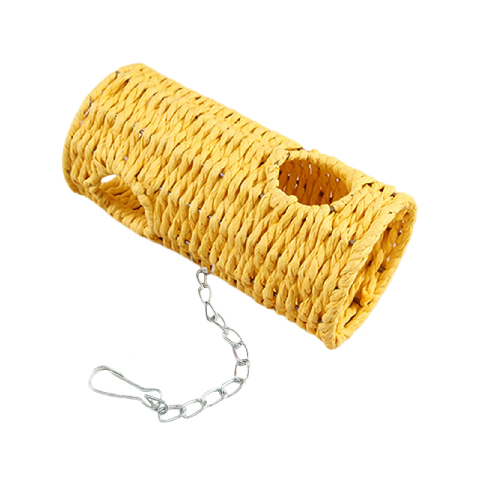 Bird Hammock Swing - Natural Woven Nest Perch, Hangable Tunnel Cage Accessory | Finch Parakeet Conure Play Toy, Lovebird Hummingbird Aviary Decor, Small Animal Outdoor Indoor Gym, Pet Enrichment