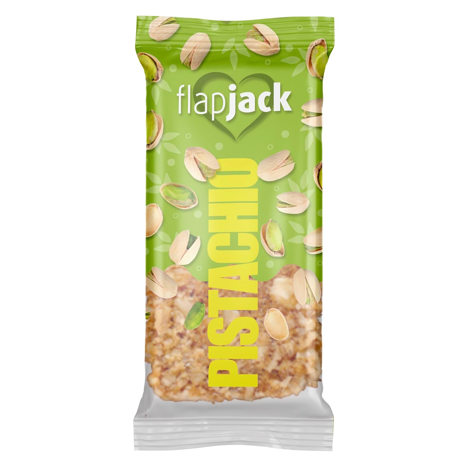 NEW IN USA Vegan FlapJack 15 pack x 100g (3.53oz) Pistachio | Premium Fiber & Handmade Oat Bar | Moderate the Energy Release | Made in Hungary Since 2004