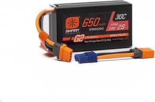 Spektrum 7.4V 650mAh 2S Smart G2 Hardcase 30C LiPo: IC2, SPMX652SH2