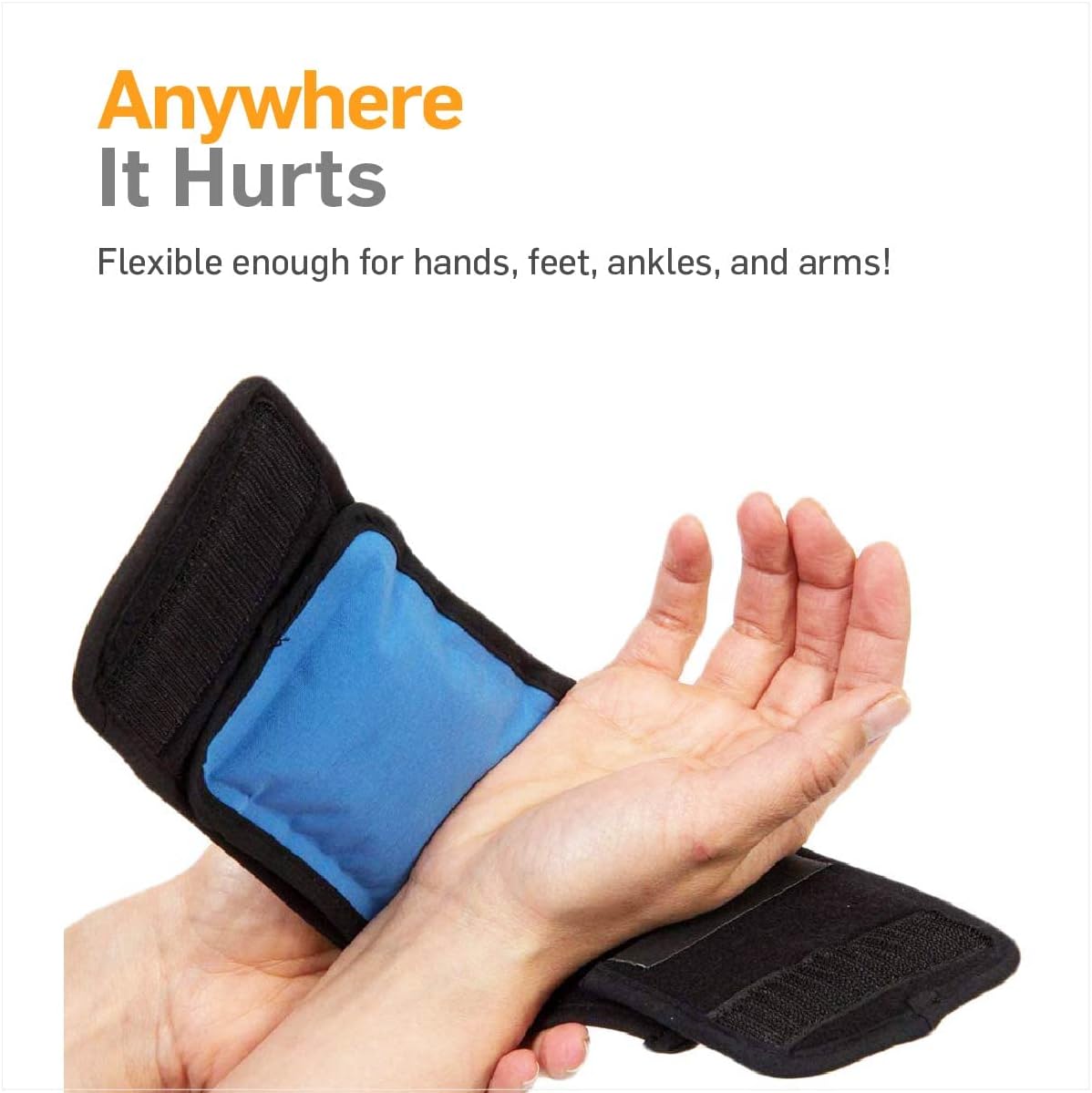 Grеаtеѕt Prоduсt NatraCure Cold Therapy Wrap (Regular) with 14 Strap - Small Reusable Gel Ice Pack Support Compress for Injuries and Pain Relief, Hand, Arch of Foot, Wrist, Elbow, Arthritis, Neuropathy - FBA715 CAT