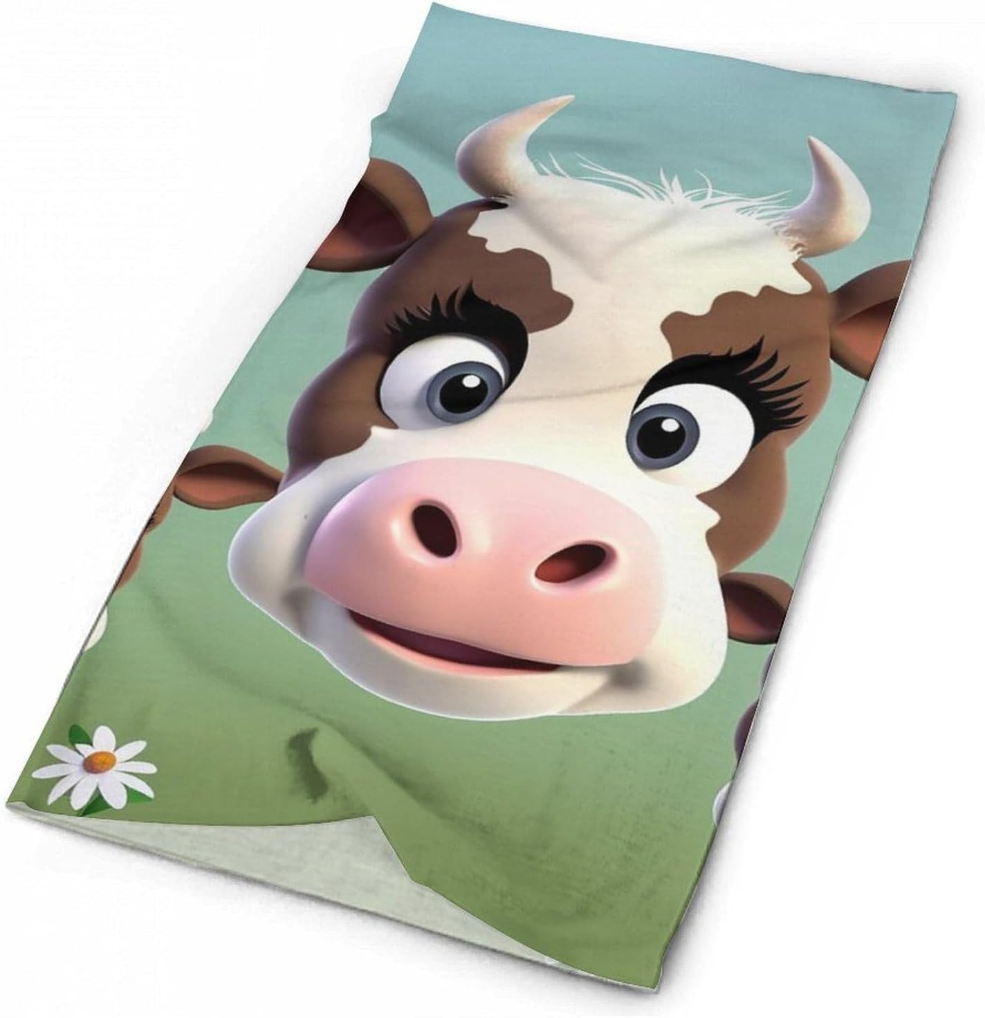 Cute Cow UV Protection Face Mask, Cooling Headscarf