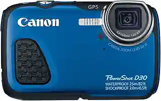 【極美品】Canon キヤノン PowerShot D30 防水カメラ Canon PowerShot D30 Waterproof Digital Camera (Blue