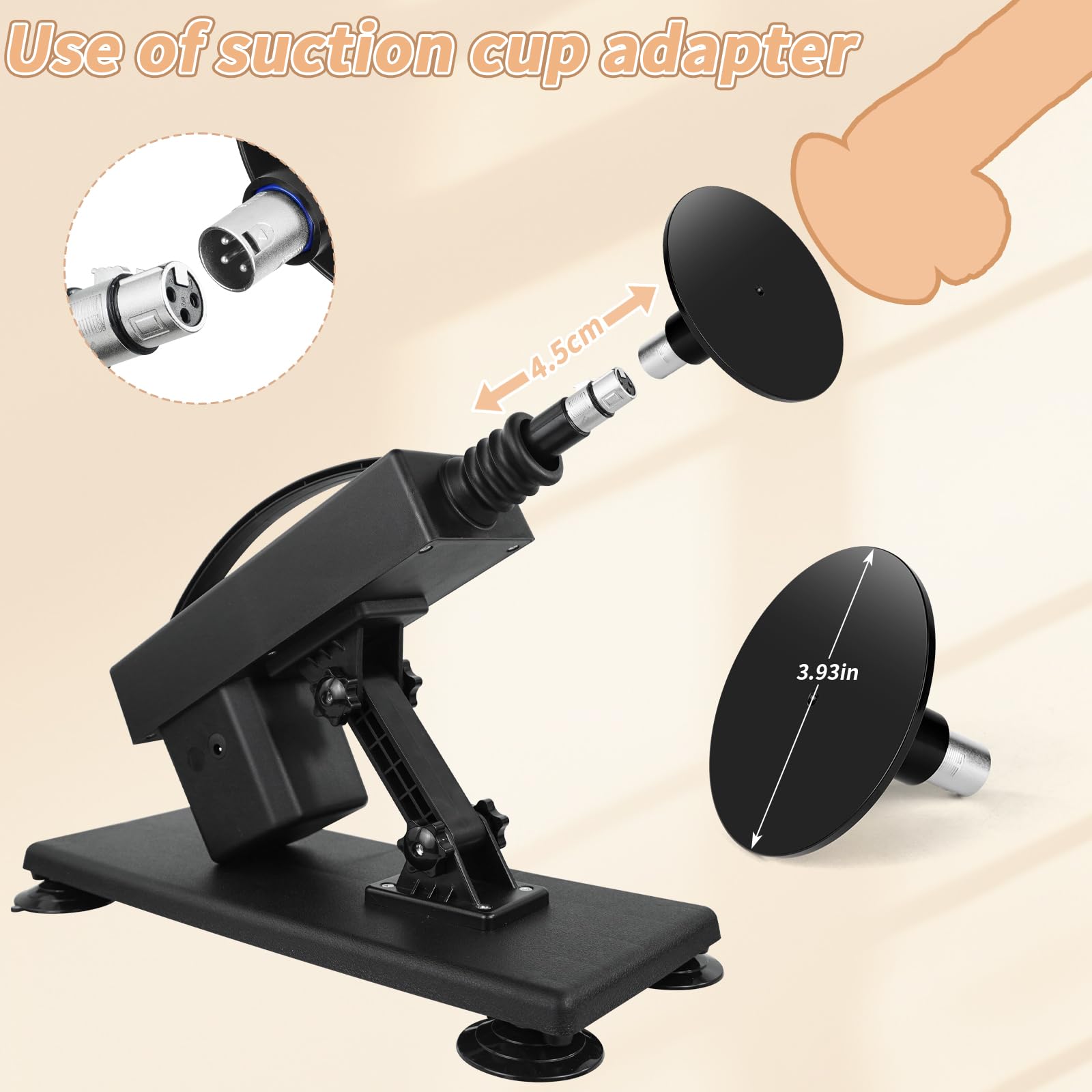 Sex Machine for Women and Men Automatic Thrusting Machine Sex with 3XLR Attachments Dildo Machine Control Sex Toy Machine Device Pumping Thrust Masturbation Machine Male and Female Love Sex