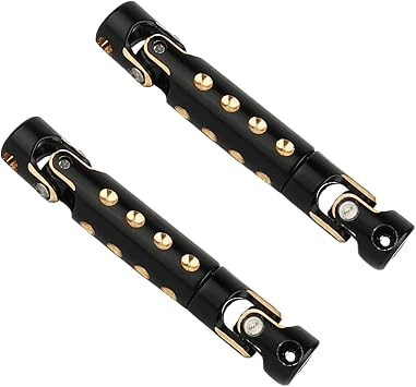 Brass Black Coating Drive Shafts with Round Shaped Hole for Axial AX24 1/24 RC Crawler Metal Driveshaft Upgrade Part
