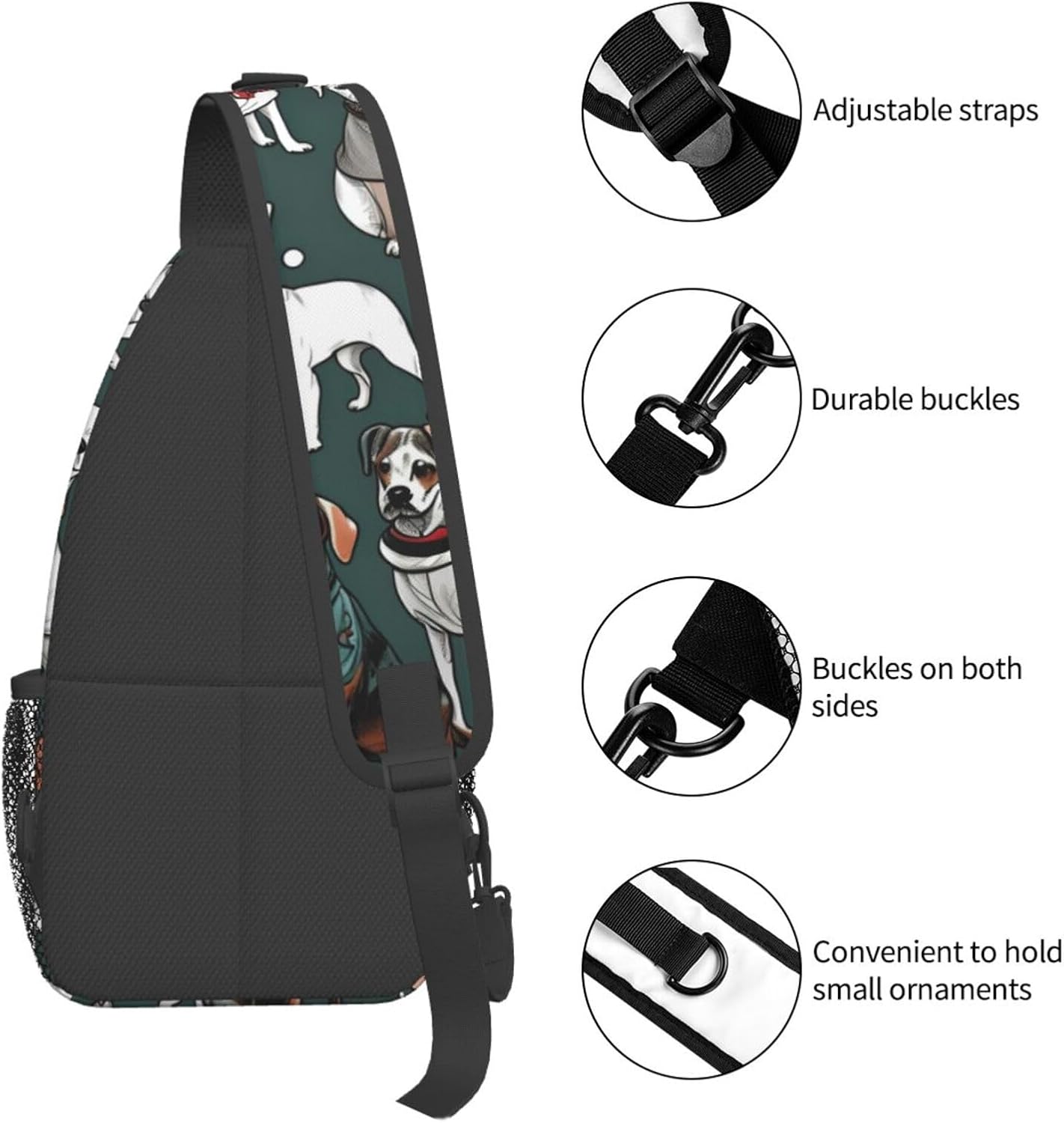 Cartoon Pigeon 3 Crossbody Sling Backpack Sling Bag Travel Hiking Chest Bag Daypack For Women Men