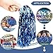 DILIBRA 24 Pcs Metallic Cheerleading Pom Poms, Cheerleaders Cheer Pom Poms with Baton Handle, Cheering Squad Hand Flower for Adults Kids Team Spirit Sports Game Dancing Party