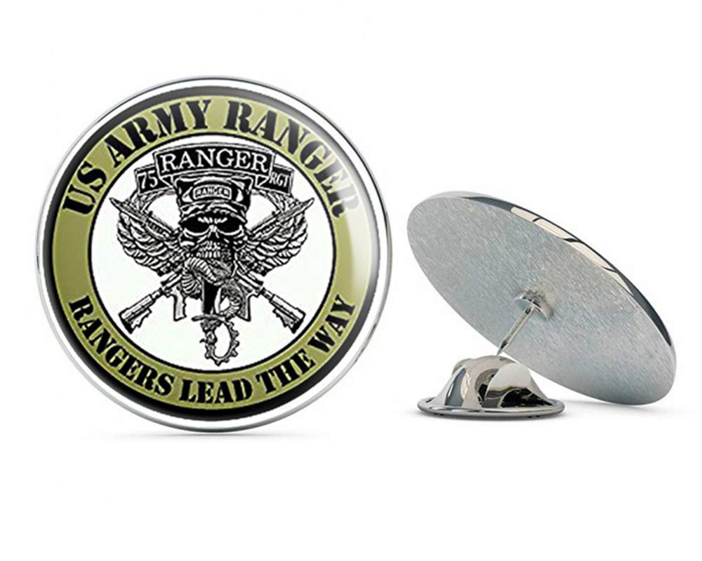 NYC JewelersRound 75TH Regiment - Rangers Lead The Way (Army 75 RGT Batallion Logo) Metal 0.75" Lapel Hat Pin Tie Tack Pinback