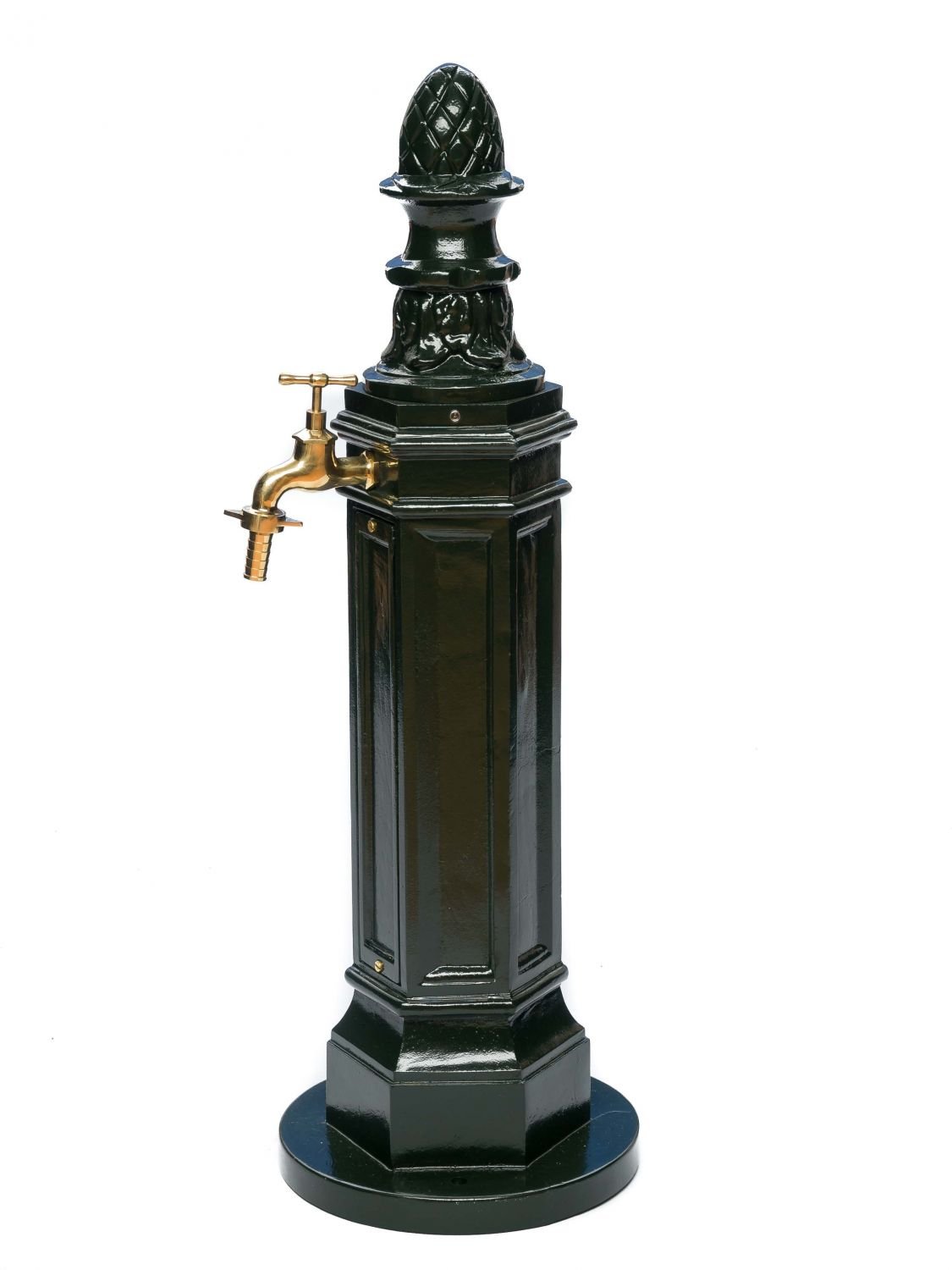Standbrunnen 95cm Waschbecken Garten Alu grün antik Stil Brunnen Waschplatz