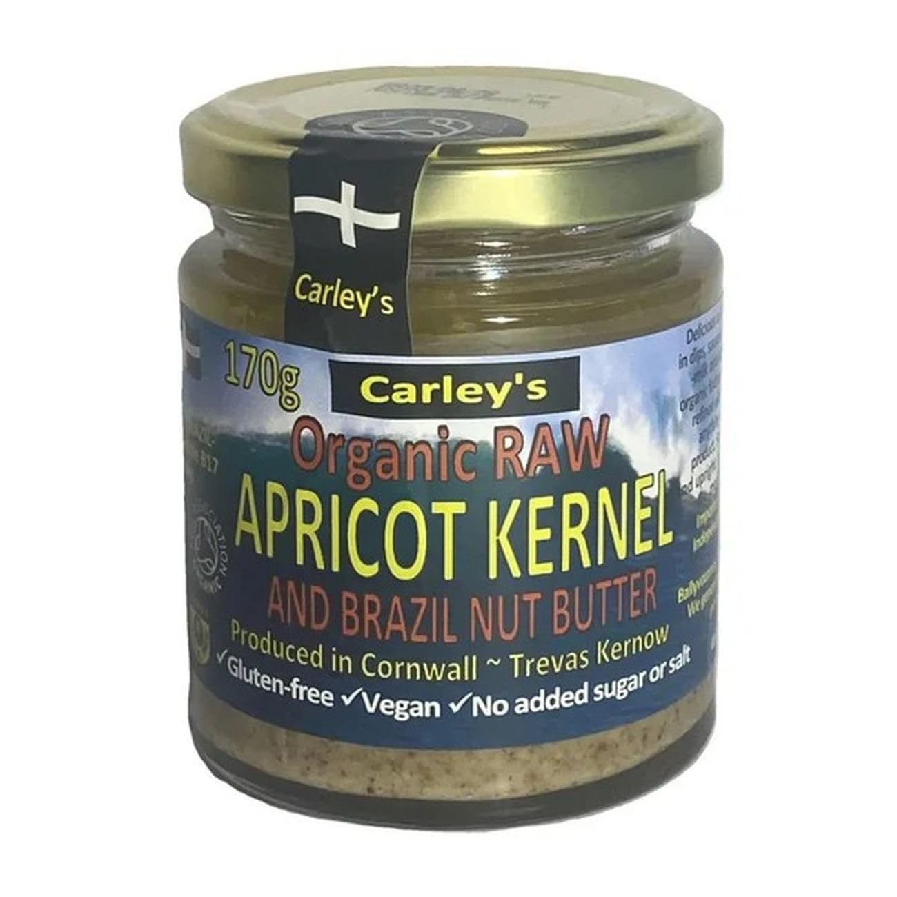 Carley's Organic Raw Apricot Kernel & Brazilnut Butter 170g