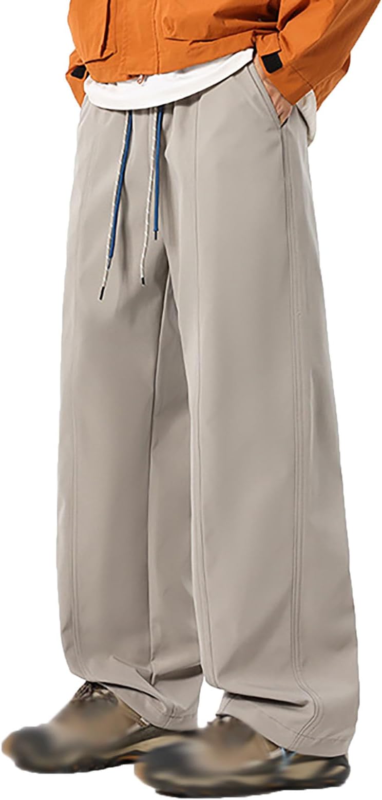 Men's Casual Outdoor Trousers Windproof Loose Fit for Hiking Travel Sports Comfort