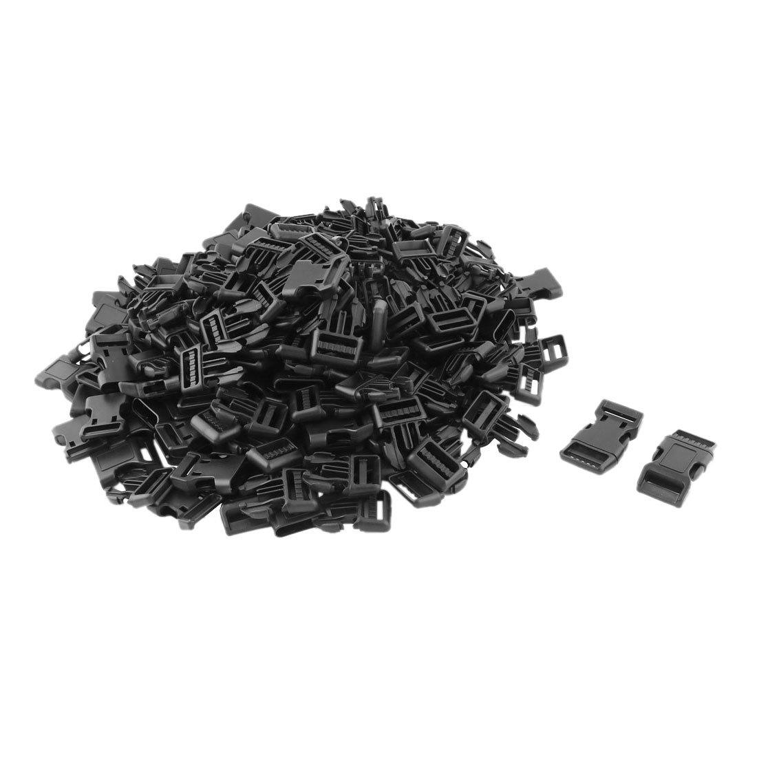 Ruilogod Plastica da viaggio per esterni bagagli Backpack Bag Strap Laterale Fibbia a sgancio rapido 100 pz