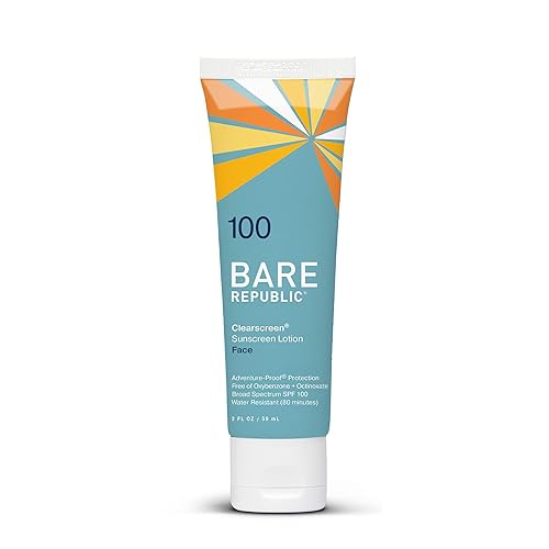 Miniatura 1 de Bare Republic Clearscreen - Loción facial con protección solar SPF 100, resistente al agua con un acabado invisible, 2 onzas líquidas