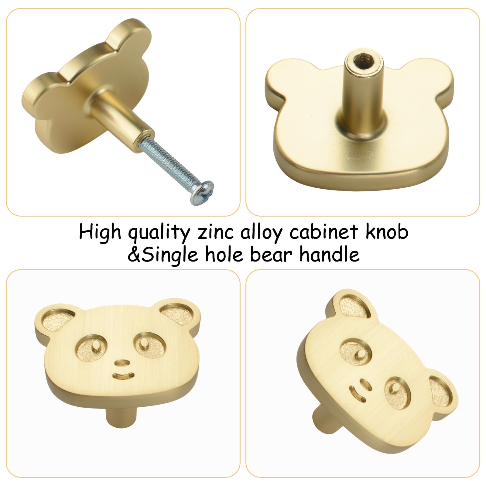 MOROBOR 6PCS Bear Shape Handle - Image 4